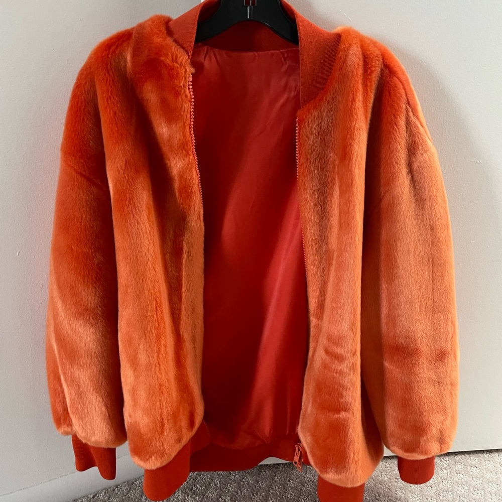 Tibi Faux Fur Jacket